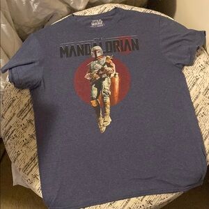 Star Wars Blue Mandalorian Short Sleeve Tee